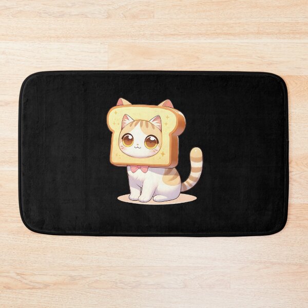 Item preview, Cat with Toast hat designed and sold by YokujinDesign.