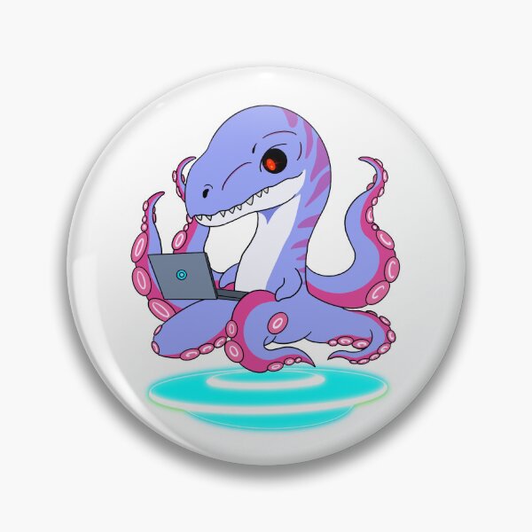 Item preview, Bluepus - Cyberpunk animal using a laptop ( character ) designed and sold by SyberNation.
