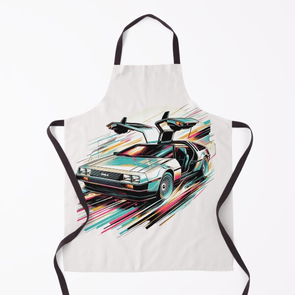 Item preview, Retro Futuristic Delorean designed and sold by CoussaZau.
