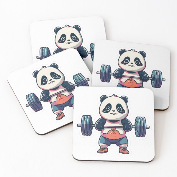 Item preview, GymHugger Panda: Sweat, Lift, Repeat! || PandaGains: Shredding with Furry Determination ||  designed and sold by GENZ-CREATIVES.