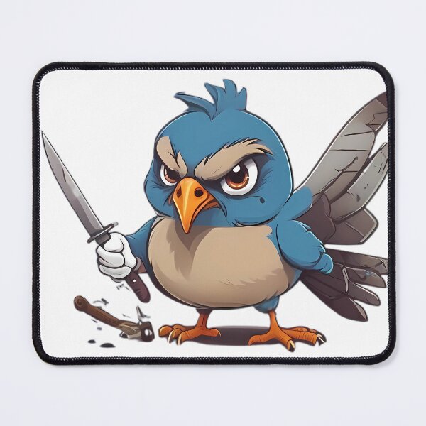 Item preview, Angy Pigeon with a Knife designed and sold by Adam Designs1.