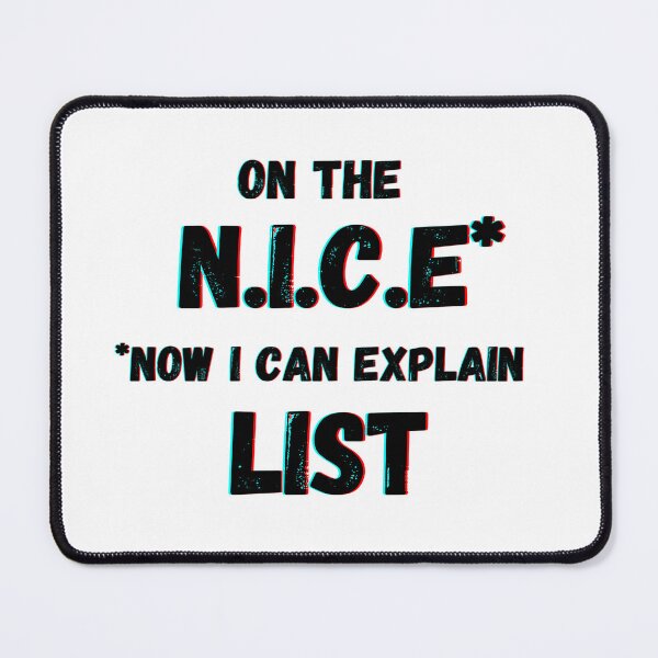 Item preview, On the N.I.C.E List designed and sold by GRINspiration.
