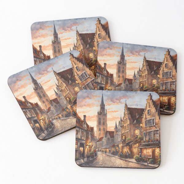 Item preview, Sunset Serenity in Bruges, Belgium designed and sold by LSVart.