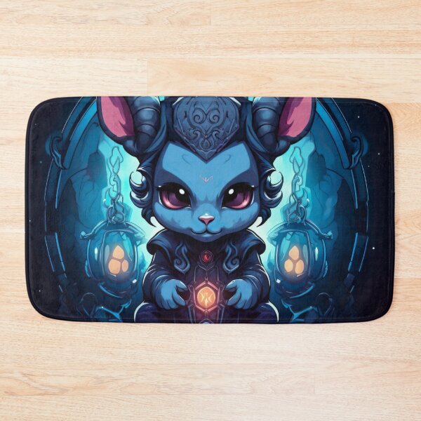 Item preview, cartoon baby Baphomet hovering above a pentagram designed and sold by artumbre.