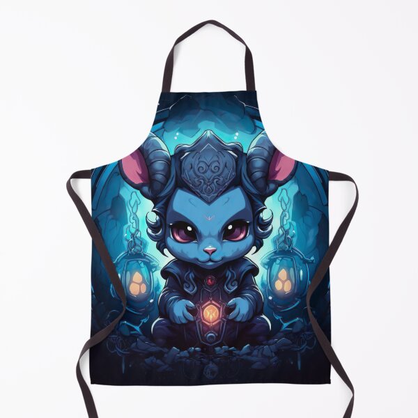 Item preview, cartoon baby Baphomet hovering above a pentagram designed and sold by artumbre.