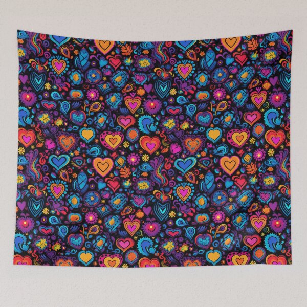 Item preview, Radiant Love Blossoms: Vibrant Doodle Delight designed and sold by NeavesPhoto.