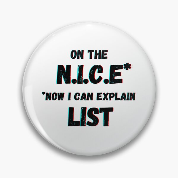 Item preview, On the N.I.C.E List designed and sold by GRINspiration.