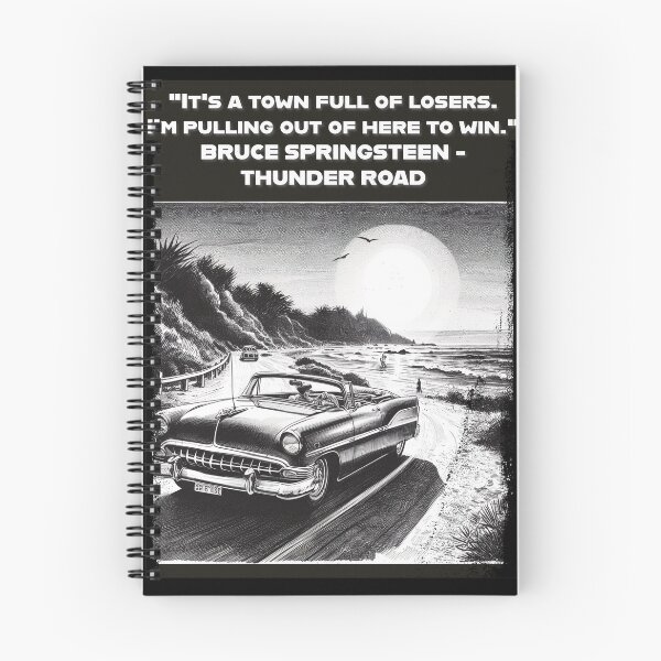 Item preview, Bruce Springsteen: "Thunder Road" lyrics inspired designed and sold by hip-indie-art.