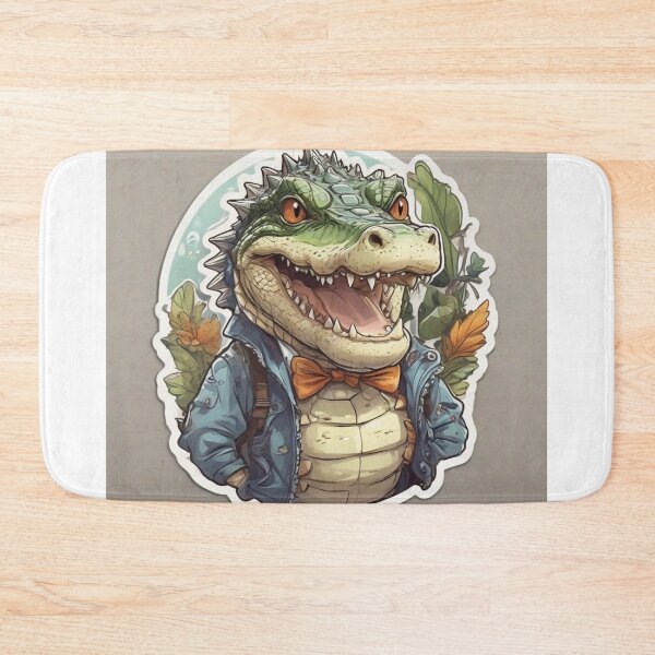 Item preview, Elegant cute crocodile surrounded by flowers designed and sold by abdelaziz0.
