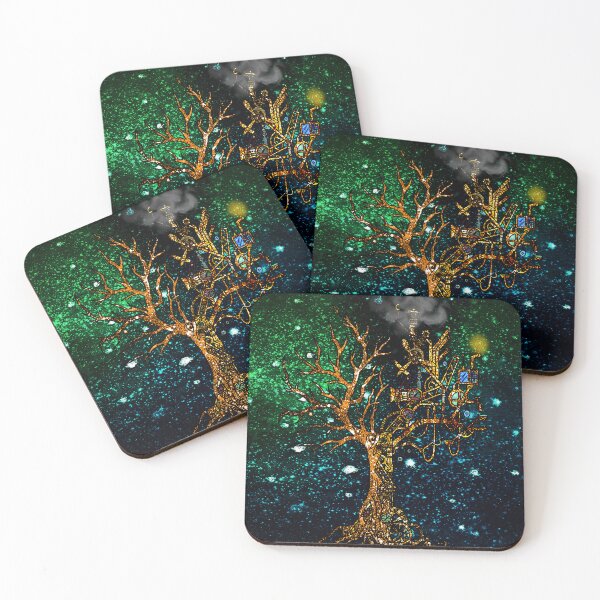 Item preview, Nature vs Machine - Cosmic Illustration  designed and sold by SilverFantasy.