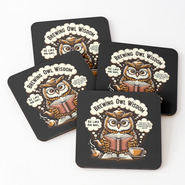 Item preview, Brewing Owl Wisdom Tea Lovers Dream Design designed and sold by ElLocoMus.