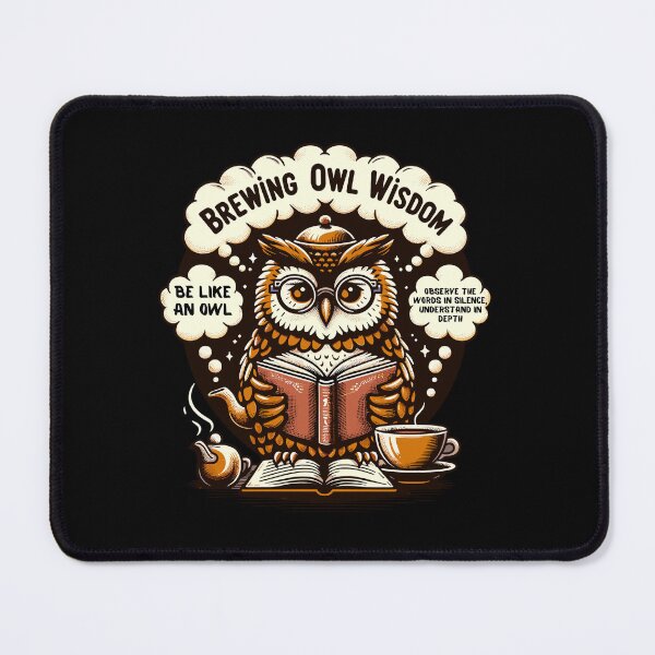 Item preview, Brewing Owl Wisdom Tea Lovers Dream Design designed and sold by ElLocoMus.