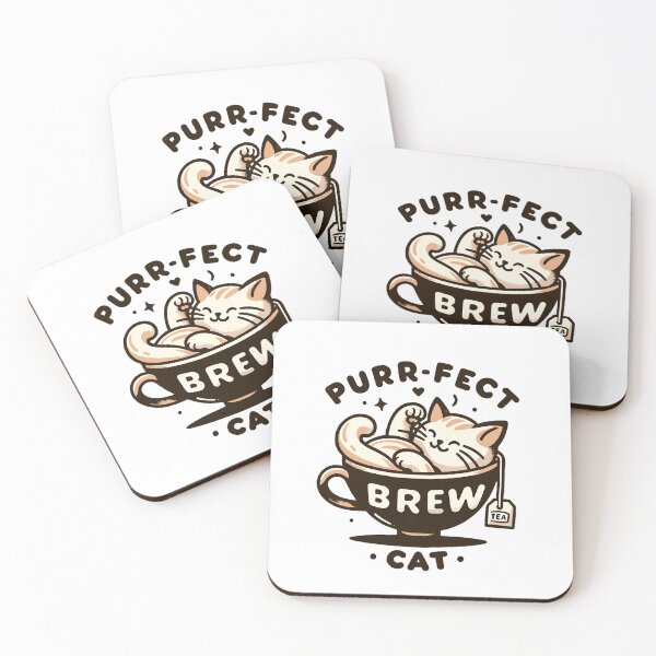 Item preview, Purrfect Brew Cat Tea Lovers Dream Design designed and sold by ElLocoMus.