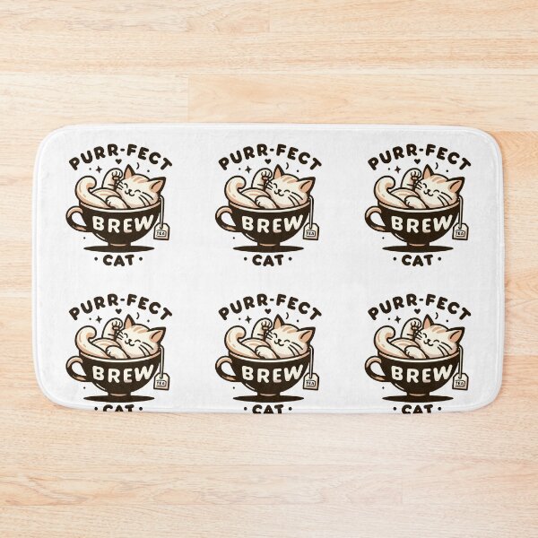 Item preview, Purrfect Brew Cat Tea Lovers Dream Design designed and sold by ElLocoMus.