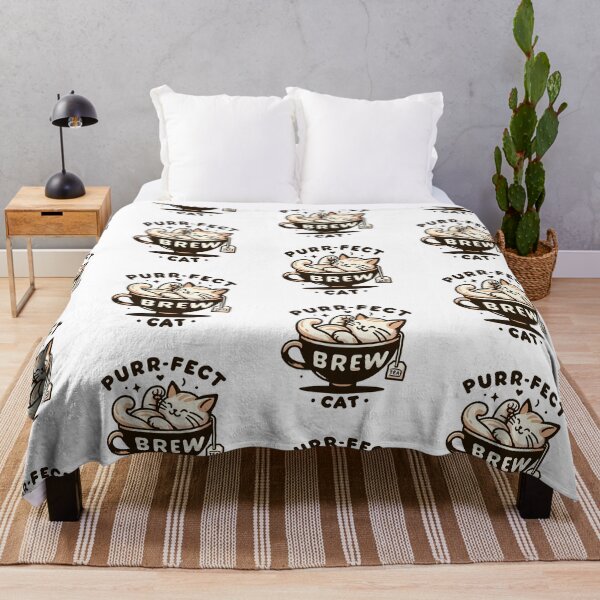 Item preview, Purrfect Brew Cat Tea Lovers Dream Design designed and sold by ElLocoMus.
