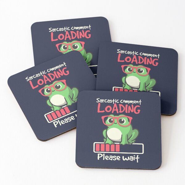 Item preview, Sarcastic comment loading frog designed and sold by NemiMakeit.