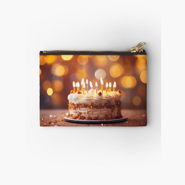 Aperçu de l'œuvre Bougies rougeoyantes sur le gâteau d'anniversaire créée et vendue par FireFXStudio.