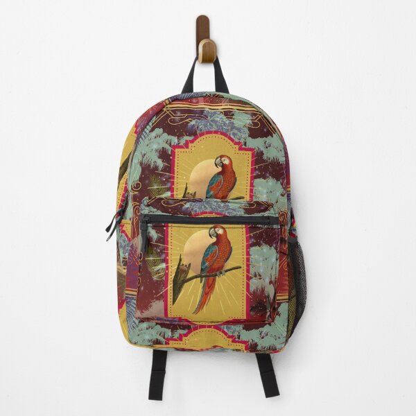Item preview, Copy of Parrot and palms at evening, sky fall of stars, exotic vibes designed and sold by Sugar Wisdom .