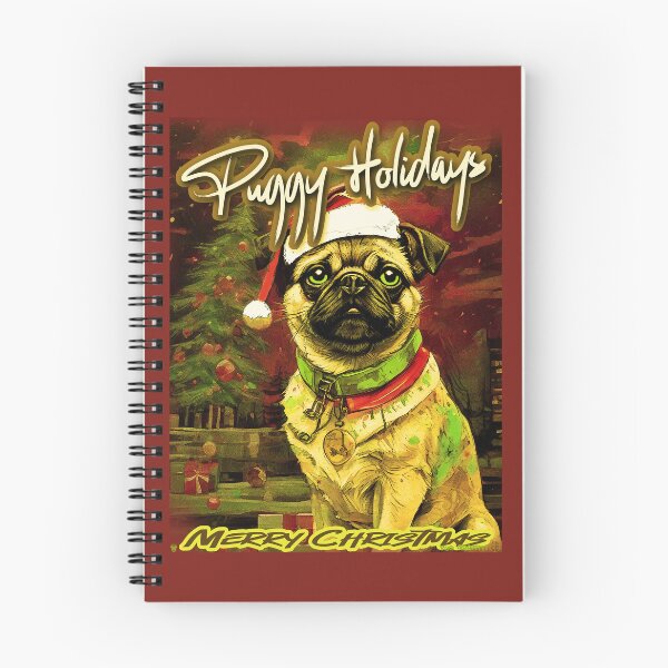 Item preview, Pug HAPPY HOLIDAYS 96 MERRY CHRISTMAS PUGGY HOLIDAYS   designed and sold by RedBluffTraders.