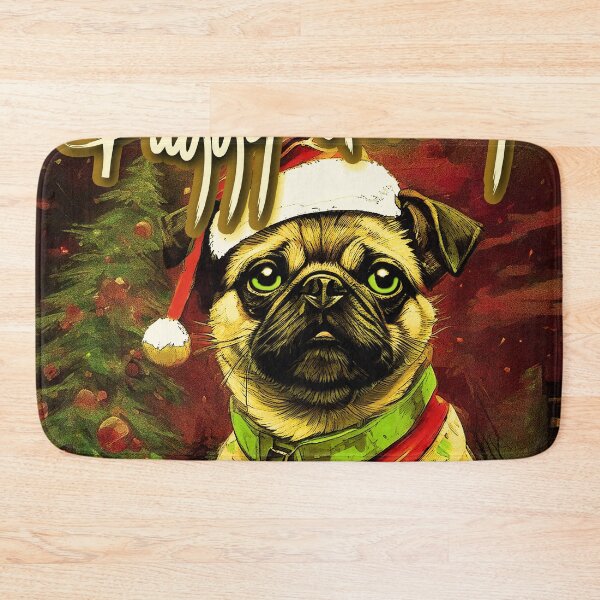Item preview, Pug HAPPY HOLIDAYS 96 MERRY CHRISTMAS PUGGY HOLIDAYS   designed and sold by RedBluffTraders.
