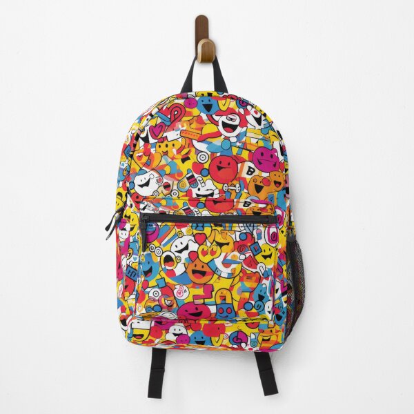 Item preview, Joyful Mosaic Parade: Cartoon Bliss and Smiley Delight designed and sold by NeavesPhoto.
