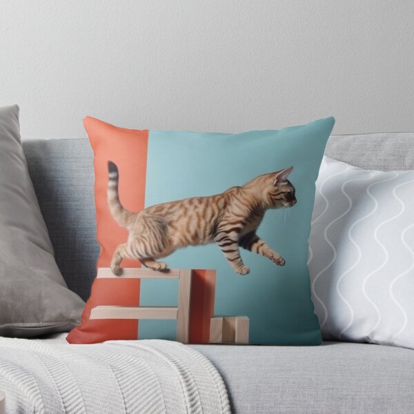 Item preview, Cat Jumping On Wood designed and sold by FireFXStudio.