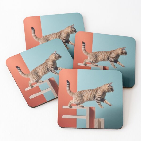 Item preview, Cat Jumping On Wood designed and sold by FireFXStudio.