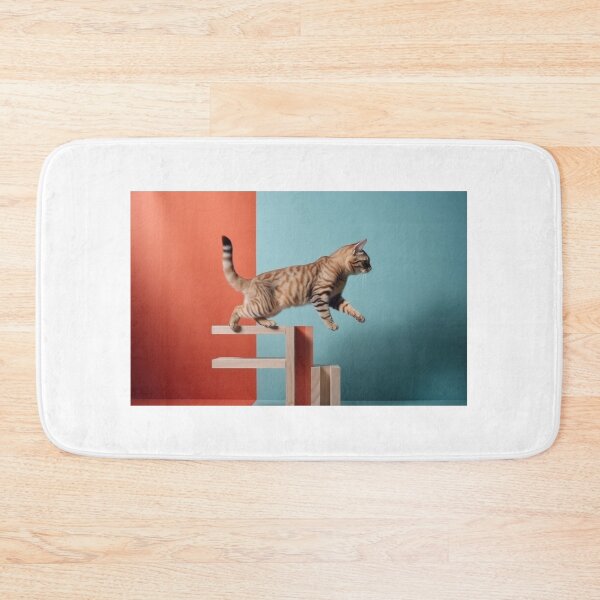 Item preview, Cat Jumping On Wood designed and sold by FireFXStudio.