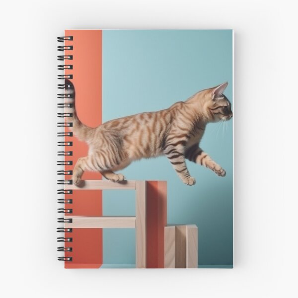 Item preview, Cat Jumping On Wood designed and sold by FireFXStudio.