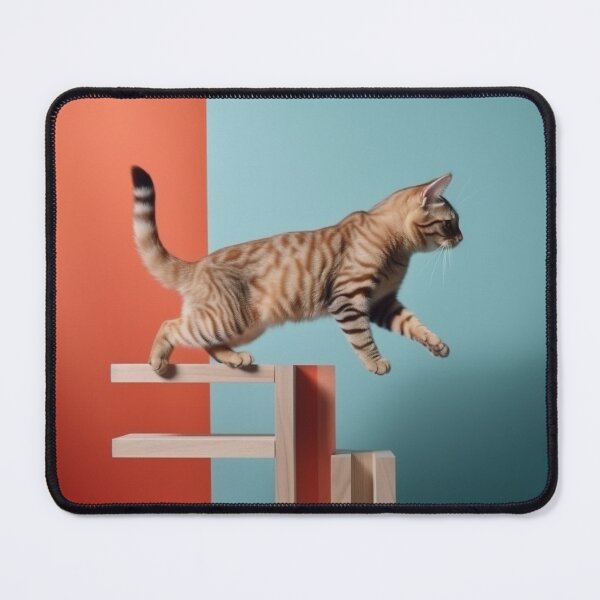 Item preview, Cat Jumping On Wood designed and sold by FireFXStudio.
