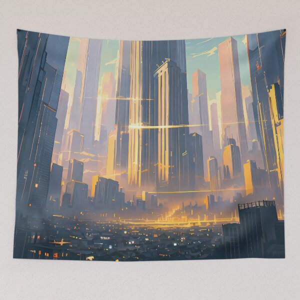 Item preview, A Contradictory Cityscape Envelops in Eternal Light designed and sold by Emmagium.