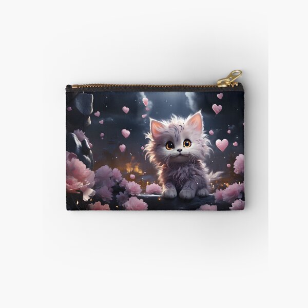 Item preview, Cute Cat Moon Heart Flower designed and sold by PINKSOUL1977.