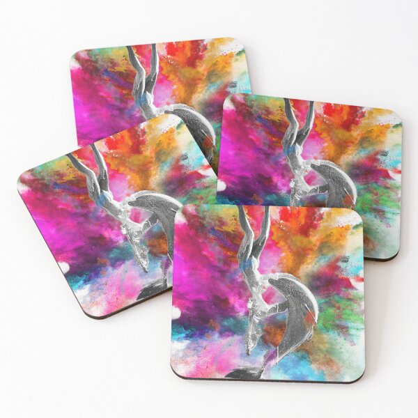 Item preview, Female and dolphin art designed and sold by GingaDesigns.