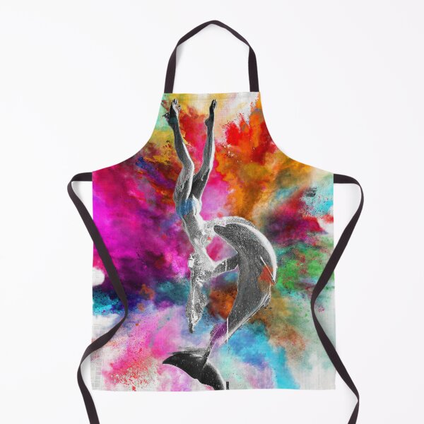Item preview, Female and dolphin art designed and sold by GingaDesigns.