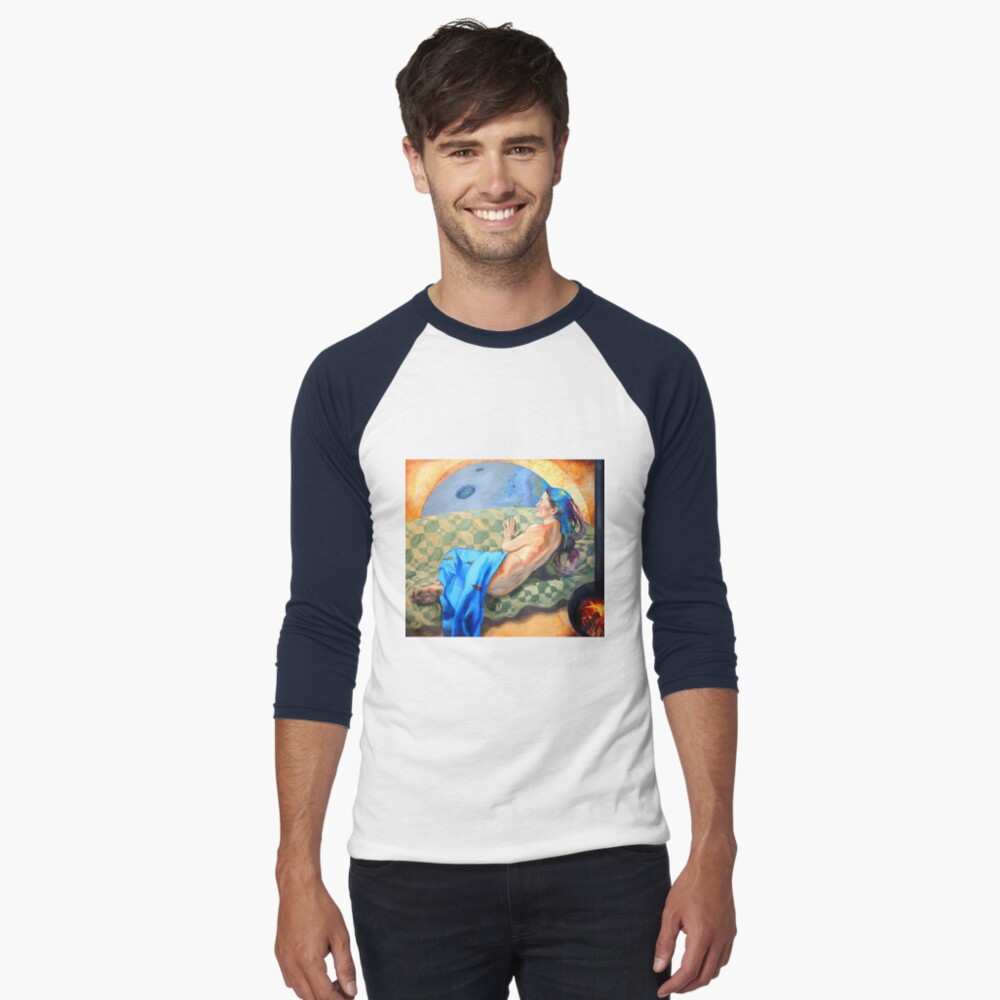 Item preview, Baseball ¾ Sleeve T-Shirt designed and sold by BlueStarseed.