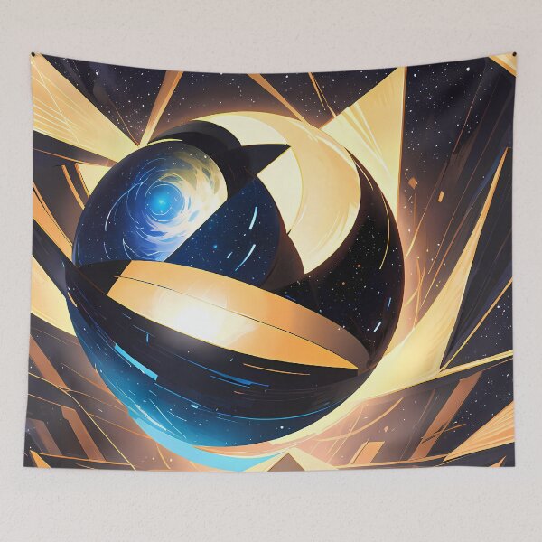 Item preview, A Cubist Answer Confines In Spherical Starlight designed and sold by Emmagium.