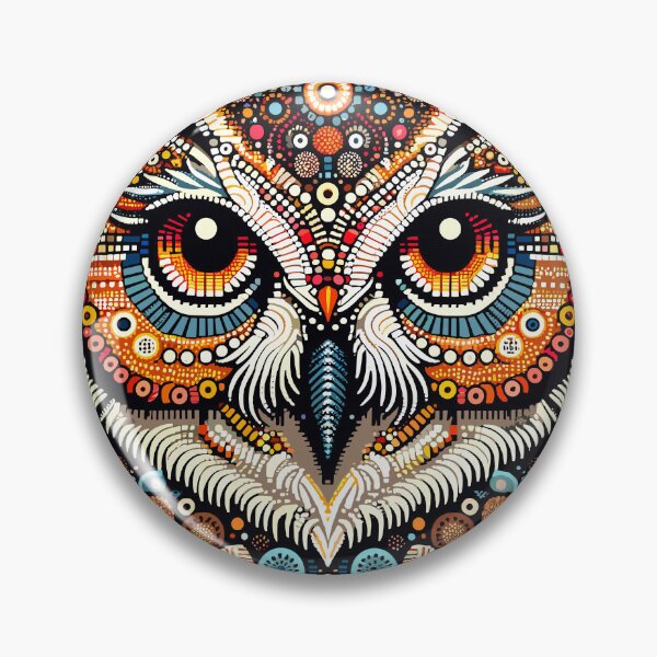 Item preview, Mosaic Wisdom - ASCII Art Owl designed and sold by midmonty.
