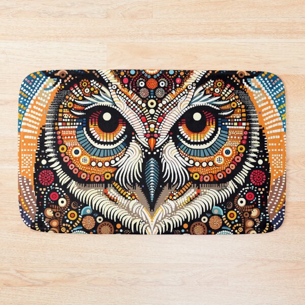 Item preview, Mosaic Wisdom - ASCII Art Owl designed and sold by midmonty.