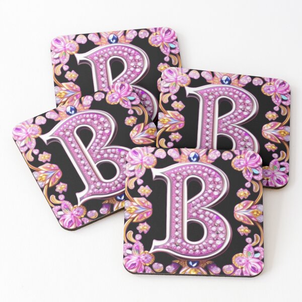 Item preview, Pink crystal letter B designed and sold by Roxburylane.