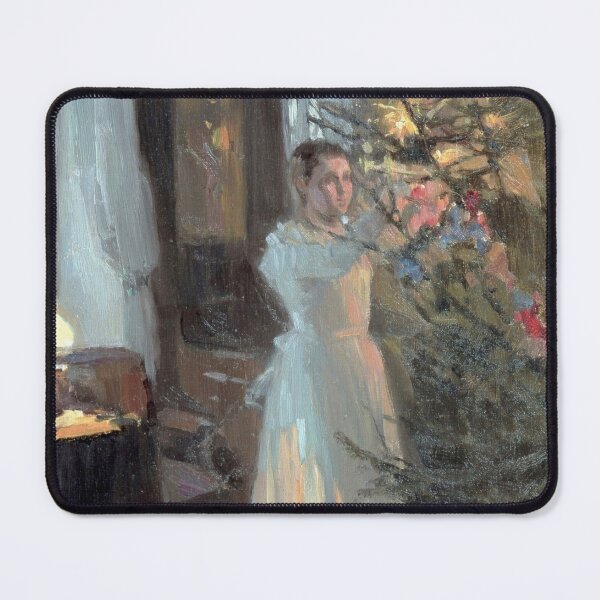 Item preview, Decorating the Tree | P407 designed and sold by Piccolo Fiore Prints.