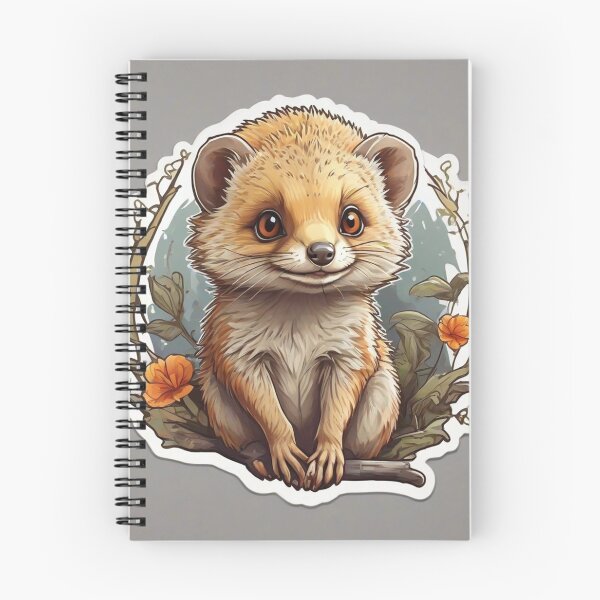 Item preview, Cute ferret surrounded by flowers designed and sold by abdelaziz0.