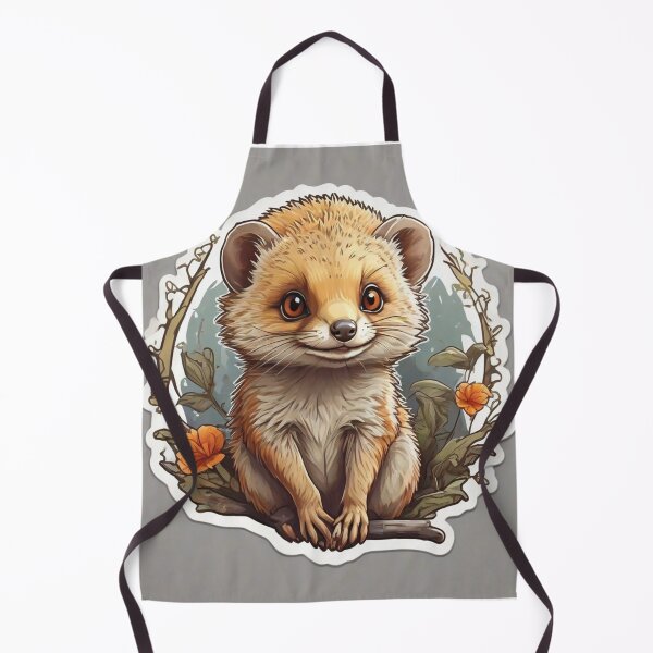 Item preview, Cute ferret surrounded by flowers designed and sold by abdelaziz0.