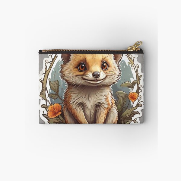 Item preview, Cute ferret surrounded by flowers designed and sold by abdelaziz0.