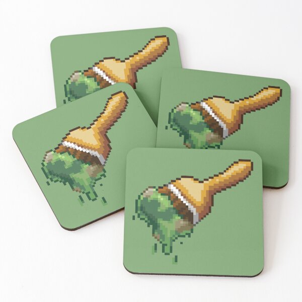 Item preview, Neopet Camoflauge Paint Brush Pixel Art designed and sold by AyrosArts.