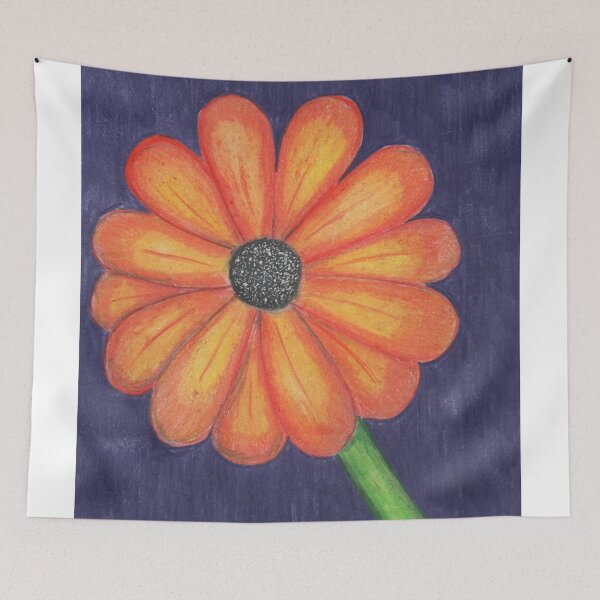 Item preview, Orange flower designed and sold by Artbysarah23.