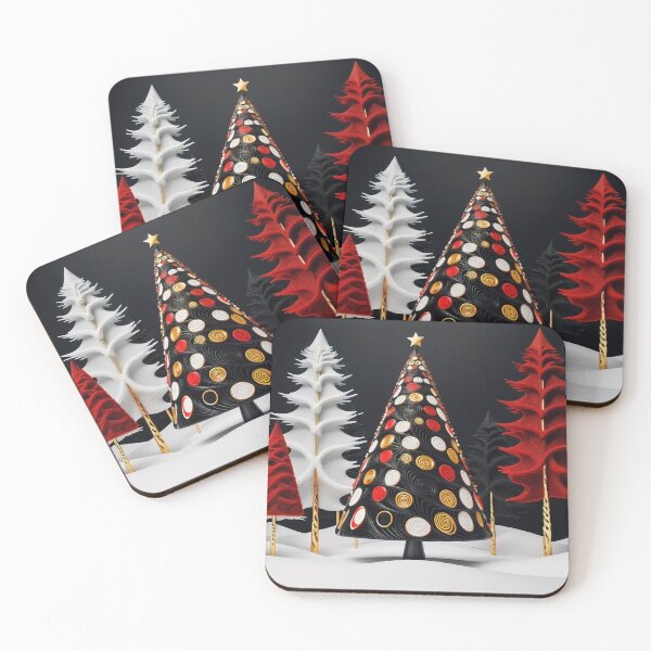 Item preview, Stylized ornamental decorative fantasy artistic Christmas tree illustration designed and sold by 4Seasons.