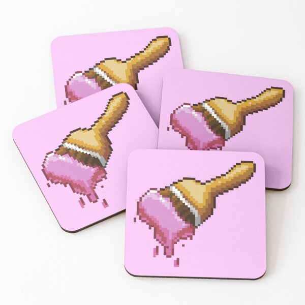 Item preview, Neopet Pink Paint Brush Pixel Art designed and sold by AyrosArts.