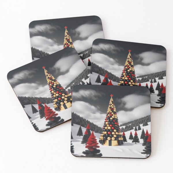 Item preview, Stylized ornamental decorative fantasy artistic Christmas tree illustration designed and sold by 4Seasons.