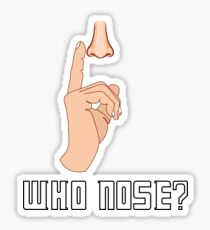 Doctor Who - Who Nose? Sticker