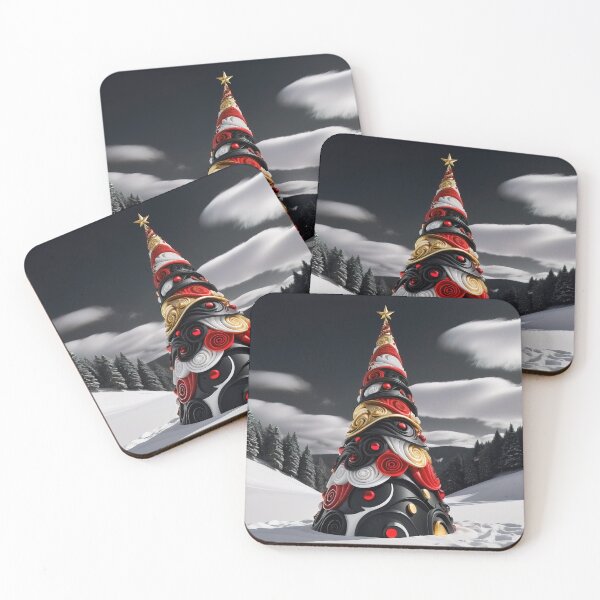 Item preview, Stylized ornamental decorative fantasy artistic Christmas tree illustration designed and sold by 4Seasons.